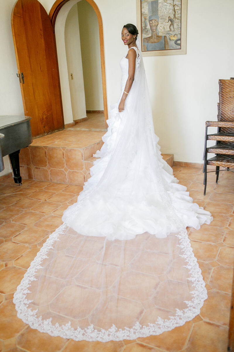 Mae Lynn Mathon's Magnificent bridal Train - Custom Wedding Dress by MeJeanne Couture