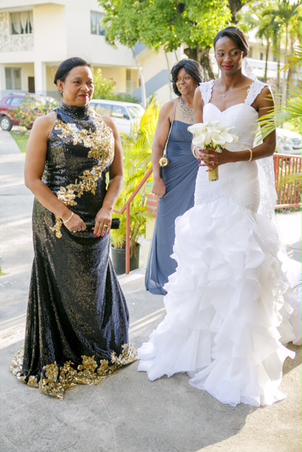 Mae Lynn Mathon And mother- Custom Bridal Gownby MeJeanne Couture